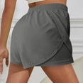 thumbnail image 4 of Summer Shorts for Women Solid Color Casual Holiday Breathable Shorts Pockets Sport Pants, 4 of 6