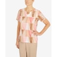 thumbnail image 6 of Alfred Dunner Womens Petite  Stained Glass Keyhole Top, 6 of 6