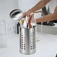 thumbnail image 6 of Utensil Holder,Stainless Steel Cooking Utensil Container with Drain Hole for Spoon Chopsticks Fork,Countertop Utensil Organizer, 6 of 8