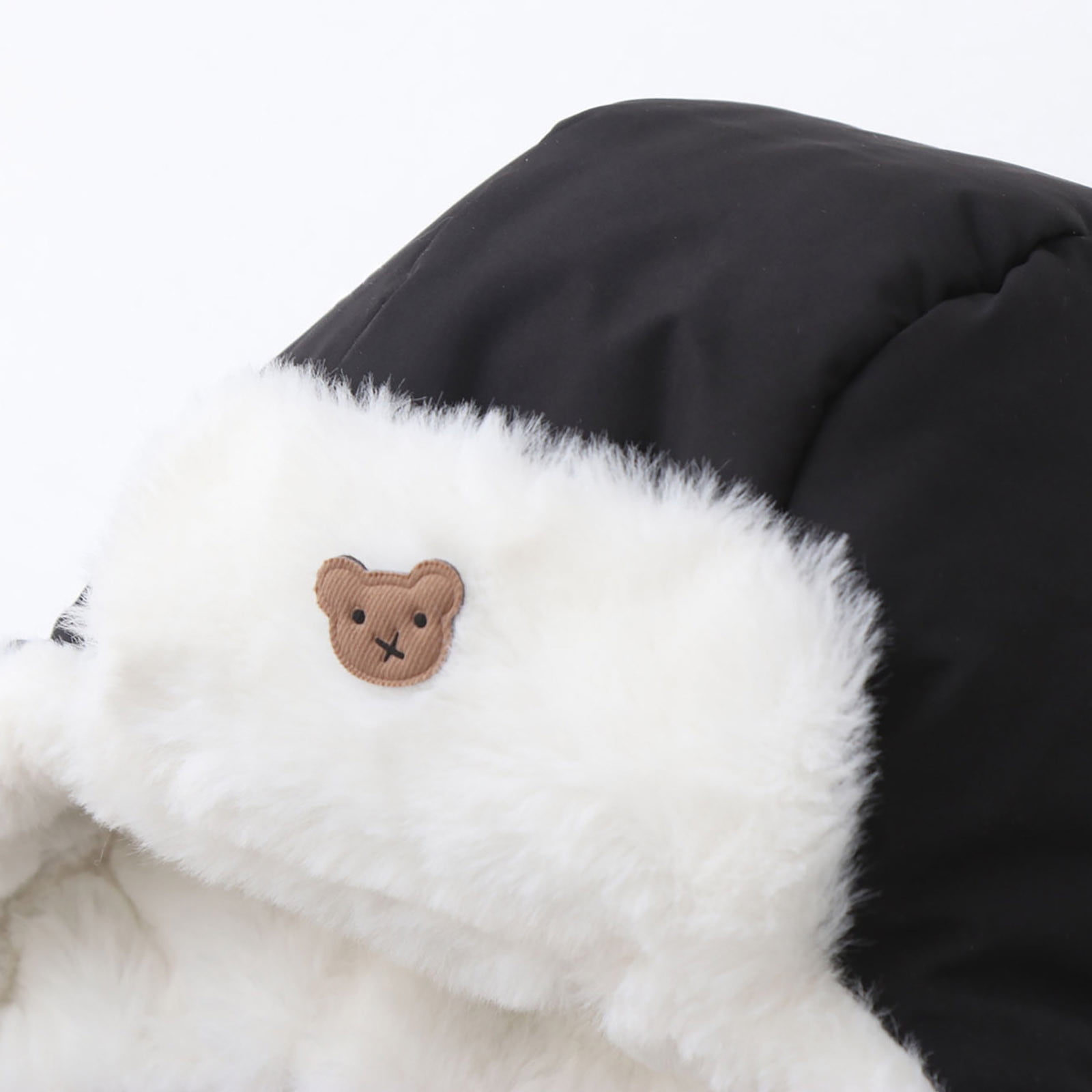 Winter Warm Bodysuit Solid Cute Bear Hooded Puffer Romper Boys Girls Snowsuit One Piece Jumpsuit