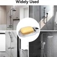 thumbnail image 3 of Soap Dish for Shower, Shower Rod Soap Dish No Drill Shower Soap Holder Organiser Wall Hanging Shower Rail Soap Tray for Bathroom, 3 of 5