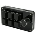thumbnail image 4 of Mini Keypad, Easy Operation Abrasion Resistant Shortcut Programmable Keyboard 6 Key Multifunction High Strength Dustproof  For Office For Laboratory Black White,Matte Black, 4 of 8