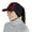 red plaid, variant on Women's Winter Ponytail Hat | Trucker Hat with drop down ear warmers - quilted/black