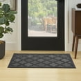 thumbnail image 6 of Nourison Easy Care Indoor/Outdoor Charcoal Black 3' x 5' Area Rug (3x5), 6 of 8