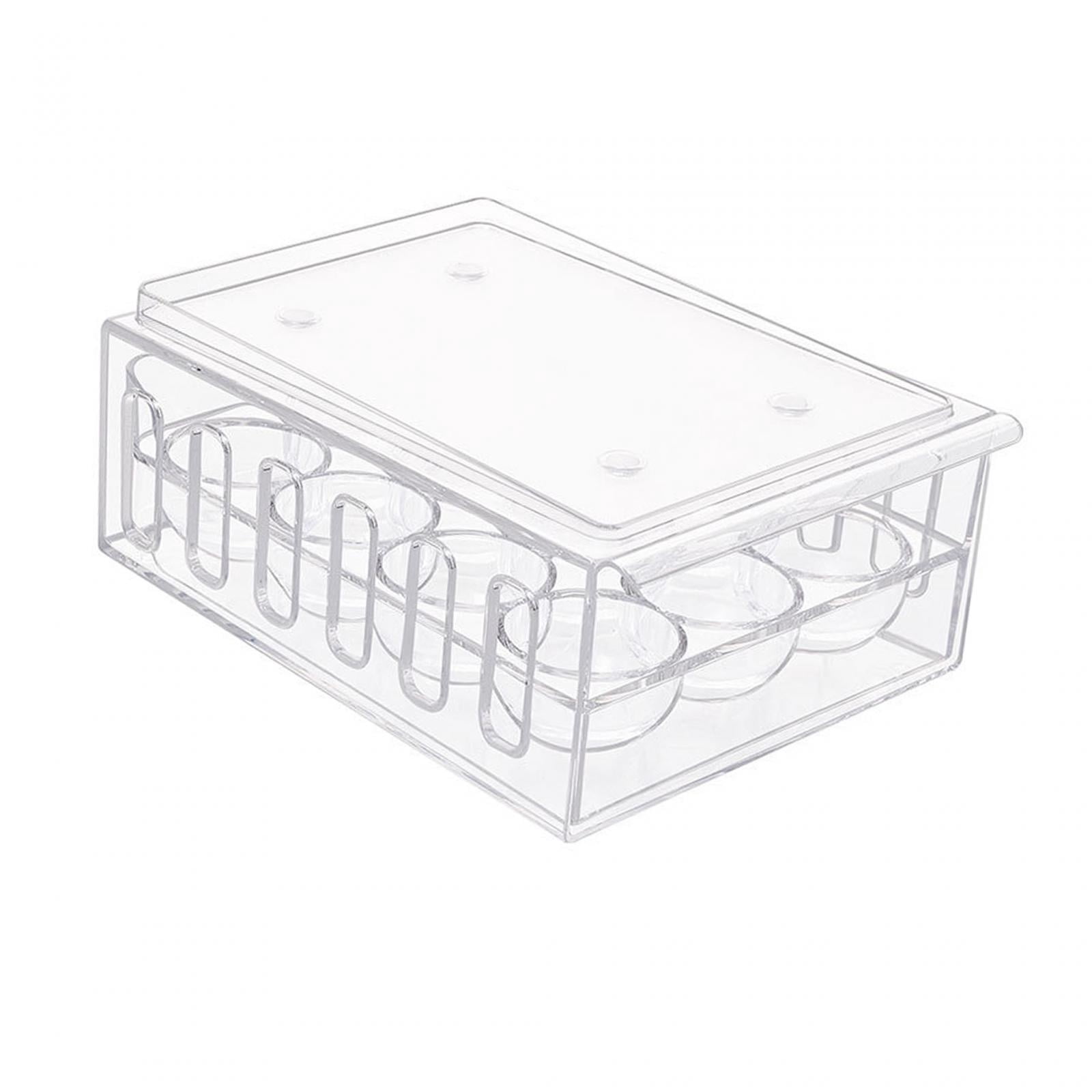 Nishiyuenyi Egg Container Fridge Storage Box Egg Basket Organiser Egg Fresh Storage Box with 12 Grids