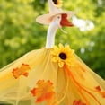 thumbnail image 4 of Exquisite Autumn Style Clothing Sets for 23in Porch Goose Figurines (Statue Excluded), Seasonal Decorative Outfits for Outdoor Garden Display and Courtyard Holiday Scene Arrangement, Yellow, 4 of 6