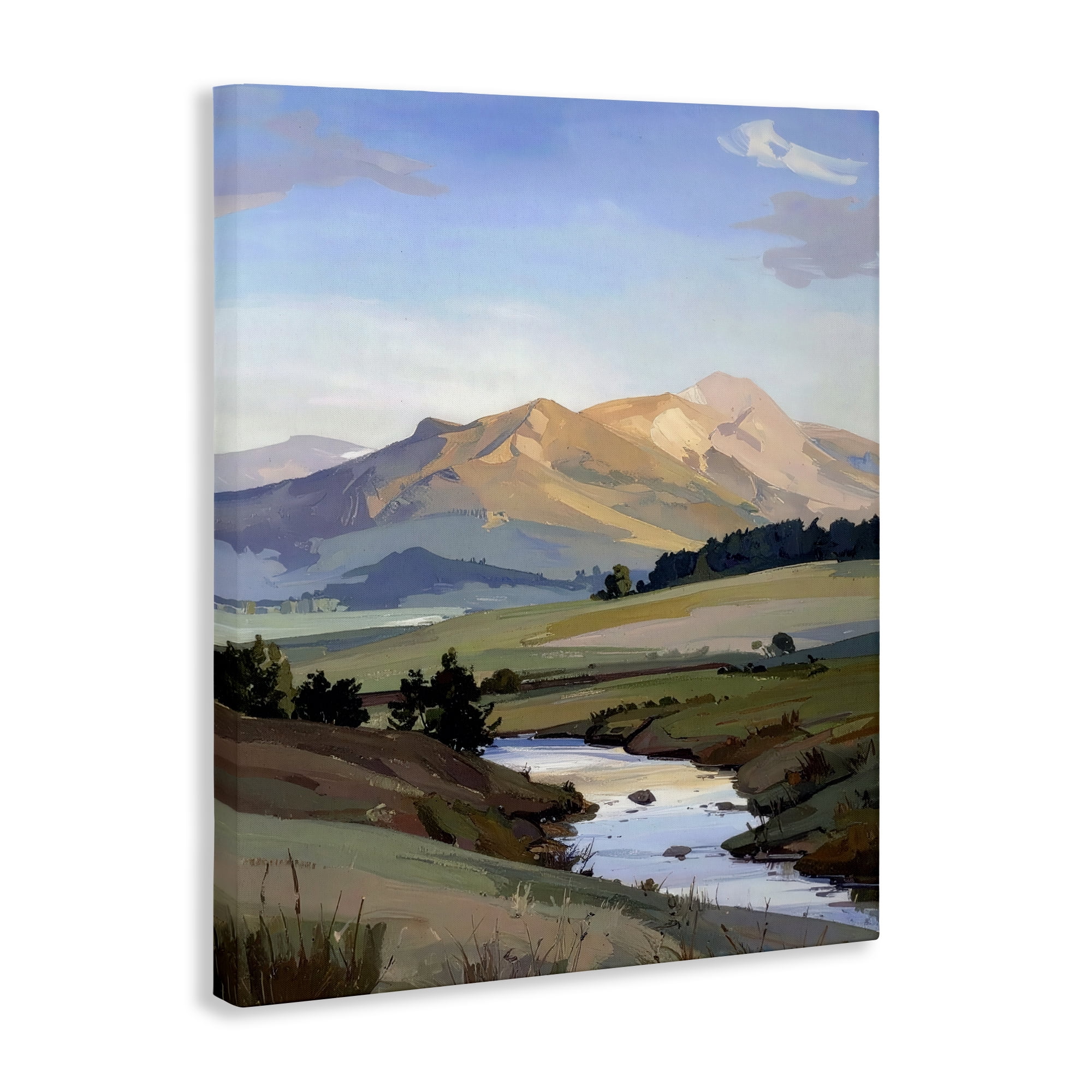 Stupell Industries Across The Valley River Canvas Wall Art, design by Alonza Saunders