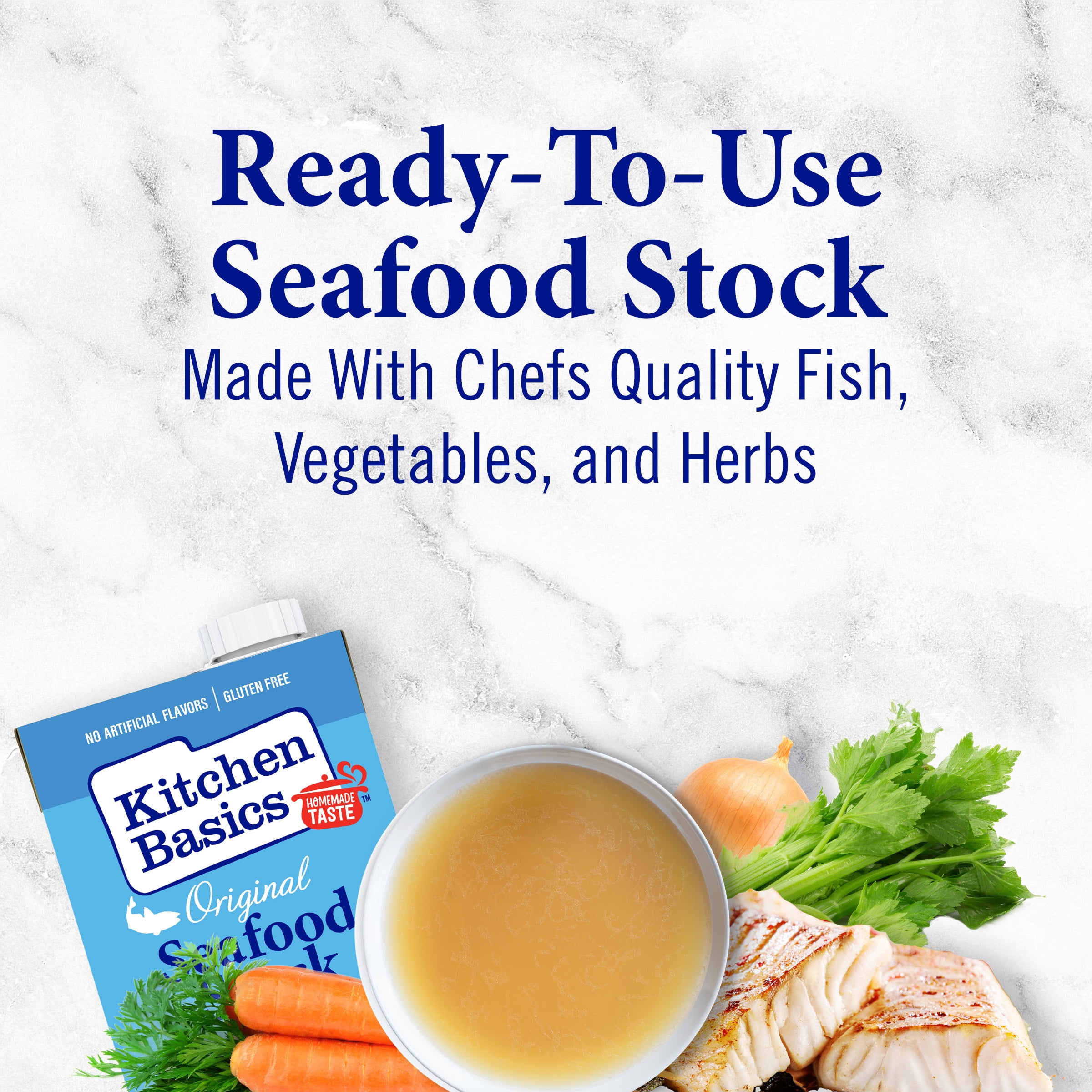 Kitchen Basics Original Seafood Stock, 32 fl oz , fish stock ...