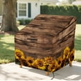 thumbnail image 6 of Renewold Waterproof Patio Chair Covers Anti-UV Weather-Resistant Patio Lounge Chair Covers Furniture Protection Fits up to 29W x 33D x 36H Inches, Sunflower Brown Wood Grain, 6 of 7