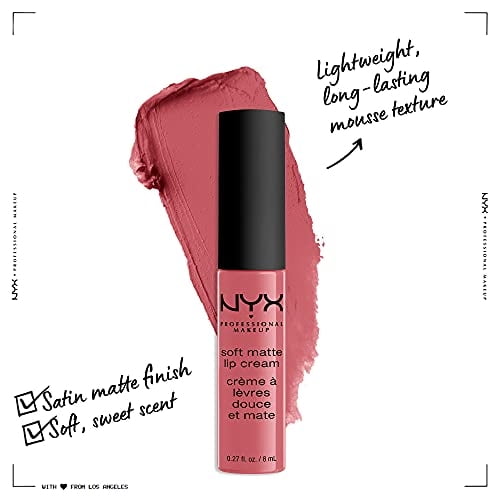 Barra de labios líquida mate suave NYX PROFESSIONAL MAKEUP Cannes Malva Mate Atenuado