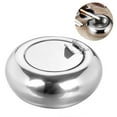 thumbnail image 2 of Cendrier de Table Moderne en Acier Inoxydable avec Couvercle, Cendrier à Cigarette pour Usage Intérieur Ou Extérieur, Plateau à Cendres pour Bureau à Domicile, 2 of 5