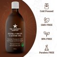 thumbnail image 7 of USDA Certified Organic Castor Oil, 100% Pure Cold-Pressed Virgin Oil, Unrefined, Glass Bottle, for Skin, Hair and Eyelashes, 7 of 7
