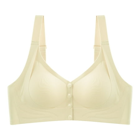 Pavied Minimizer Bras Bralettes for Women Front Closure Bras Women Plus Szie Daily Every Day Push Up Breathable Underwear Bra Bralettes Plus Size Bra Yoga Bra Beige 2XL
