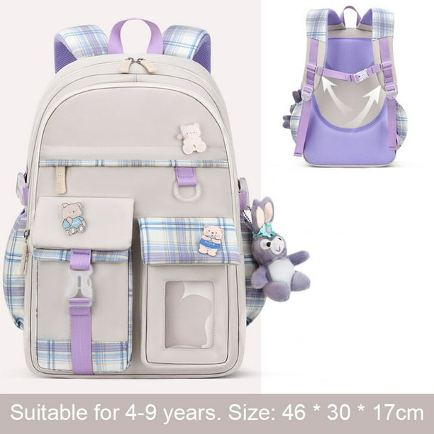 Mochilas escolares para niñas, morral escolar de escuela primaria, Mochila escolar impermeable de princesa Fivean unisex