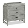 thumbnail image 3 of DaVinci Fairway Pine Wood 3-Drawers Baby Dresser in Cottage Gray, 3 of 9