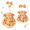 #5-Autumn-Yellow, variant on 23 Inch Porch Goose Outfits with Dress,Hat and Scarf,Plaid Heart Gooses Clothing for Lawn,Patio Yard, Winter and Christmas Decor