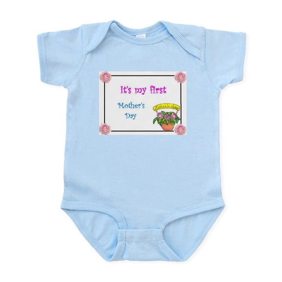 CafePress - It's My First Mother's Day Infant Bodysuit - Baby Light Bodysuit, Size Newborn - 24 Months