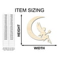 thumbnail image 2 of Unfinished Wood Moon Fairy Silhouette - Craft - up to 46" DIY 24" / 1/2", 2 of 4