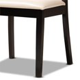 thumbnail image 6 of Bowery Hill Beige Faux Leather Upholstered Wood 5-Piece Dining Set, 6 of 9