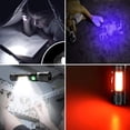 thumbnail image 4 of Linterna LED con lámpara UV de 395 nm, linterna iToncs con imán USB COB de 3000 mAh, linterna táctica con zoom, lámpara de luz negra recargable, detector de billetes y orina de mascotas., 4 of 7