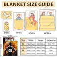 thumbnail image 6 of Personalized Name Basketball Blanket for Boys - 60x50 Inches Throw Size Blanket for Kids, Teens - Cozy, Comfortable Blankets for Bed, Couch - Basketball Themed Blanket Gift for Basketball Team, 6 of 6