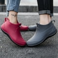 thumbnail image 5 of Dsscvnef Chaussures de Pluie pour Femmes Style Coréen Mode Tube Court Confortables Légères Non-Extérieur, 5 of 5
