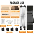 thumbnail image 5 of COBIZI 11.8x11.8 Outdoor Gazebo,Patio Gazebo Canopy with Mosquito Netting,Shade Tent for Party, Backyard, Deck, Patio Lawn & Garden,Complete Gazebo Canopy with Steel Frame Double Roof Tops,Khaki, 5 of 12