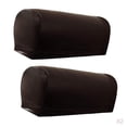 thumbnail image 1 of 2 Pares De De Reposas De Sofá De Muebles Elásticos De Cuero PU Antideslizante Café Baoblaze Protector de la funda del reposabrazos del sofá, 1 of 8