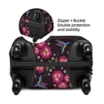 thumbnail image 4 of Daiia Flowers And Humming Bird1 Luggage Cover, Thickened Washable Travel Luggage Covers, Elastic Unique Baggage Covers for 18-20 inch Luggage-Medium, 4 of 9