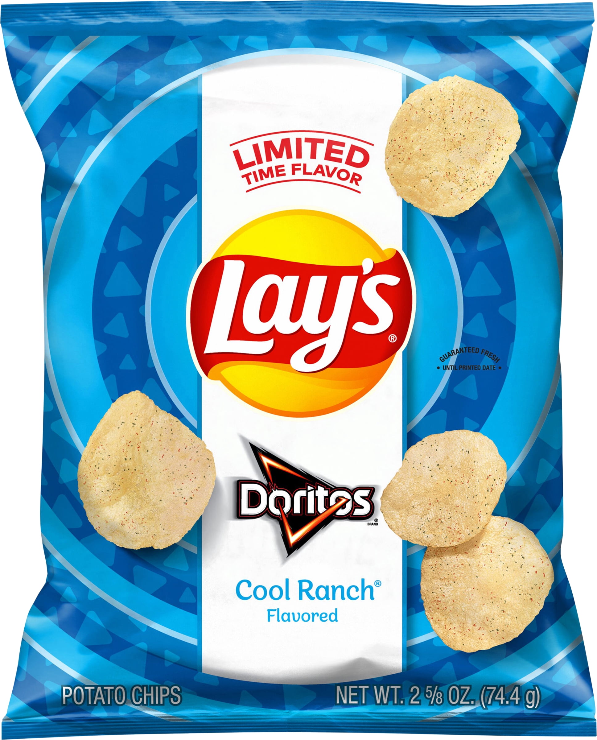 Doritos, Cool Ranch Flavored Tortilla Chip Snack Chips, 2.625oz Bag