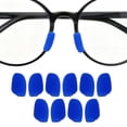 thumbnail image 2 of Repuestos de almohadillas para gafas Unique Bargains, 5 pares, almohadillas de nariz con patrón, 0.47"x0.27", azul oscuro, 2 of 5
