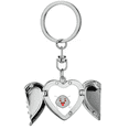 thumbnail image 1 of Esa cara parpadeante. Llavero de alas de ángel en forma de corazón, 1 of 3