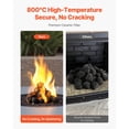 thumbnail image 3 of Dranite 25 Pcs Natural Fire Stones (1.2 to 2.0 Inch), Premium Porous Volcanic Rocks for Even Flame Distribution in Gas Fire Pits, Fire Bowls & Outdoor Decor - Easy to Clean & Long Lasting, 3 of 6