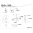 thumbnail image 2 of Kingston Brass KB4635BL English Vintage Tub with Shower Faucet, Oil Rubbed Bronze, 2 of 2