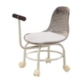 thumbnail image 3 of Lipstore Tabouret Roulant Bas Mobile Siège à Roulettes Rotation à 360 Degrés avec Roulettes Universelles Gris, 3 of 8