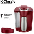 thumbnail image 3 of Keurig K-Classic Coffee Maker, Single Serve K-Cup Pod Coffee Brewer, 6 to 10 oz. Brew Sizes, Rhubarb, 3 of 10