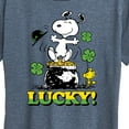 thumbnail image 3 of Peanuts - Lucky - Women's Short Sleeve Graphic T-Shirt, 3 of 6
