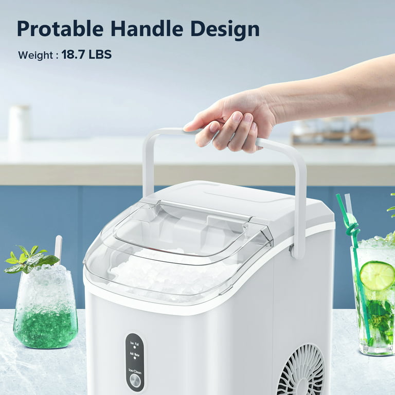 Kooler Things Countertop Ice Maker - Self-cleaning with Ice Scoop and  Basket