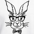 thumbnail image 3 of CafePress - Cute Hipster Easter Bunny Sweatshirt - Pullover Hoodie, Hooded Sweatshirt, 3 of 4