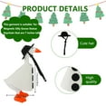 thumbnail image 6 of Dserfhy Christmas Porch Goose Outfits for 23 Inch Goose Statue Felt Tree/Snowman/Reindeer Goose Clothes for Outdoor Garden Lawn Yard Patio Decor, 6 of 8