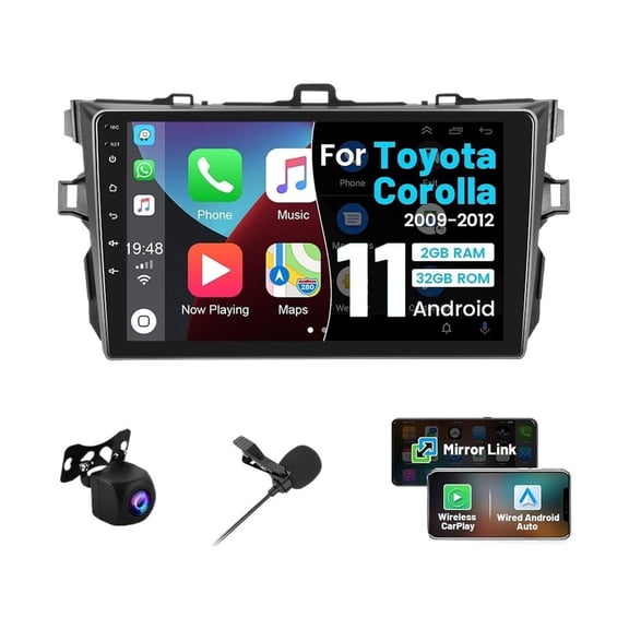 Stereo Toyota Corolla 2009-2012 Android Carplay GPS 2 32G