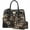 A-Leopard, variant on Women Handbags Top Handle Satchel Purse Shoulder Bag Briefcase Hobo Bag Set 2Pcs