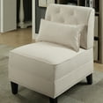thumbnail image 2 of ACME Susanna Armless Tufted Accent Chair in Cream, 2 of 6