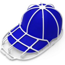 Hat Washer Cage for Washing Machine - Baseball Cap Cleaner Holder, Ball Cap Washing, Dishwasher Safe, Perfect for Cleaning and Protecting Hats in Washer/Dishwasher (White 1 Pack)