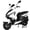 White, variant on X-Pro Solara 150cc Gas Moped, Fully Automatic Moped with Electric & Kick Start, 10" Aluminum Wheels, Front Disc Brake, LED Headlight, Underseat Storage