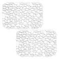 thumbnail image 2 of Paquete de 2 Tapetes/protectores para Fregadero de Guijarros Texturizados, Tapete Ajustable para Fregadero de Cocina, 15,7 X 11,8 Pulgadas, Plástico, 2 of 11