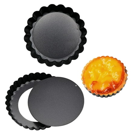 

Mini Cake Mould Chrysanthemum Fruit Tart Mould 4” 5” Round Non-stick Egg Tart Tray