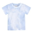 thumbnail image 5 of Baby Clothes Set Sports Casual Tie Dye Prints Short Sleeves T Shirt Elastic Waist Shorts Toddler Outfits, 5 of 9