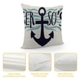 thumbnail image 4 of HENGT  Set of  Sea Theme Pillow Covers Nautical &amp; Ocean Style Anchor Rectangular/Waist Cushion Covers Beach Seas The Day Summer Decorative Lumbar Pillowcase, 4 of 5