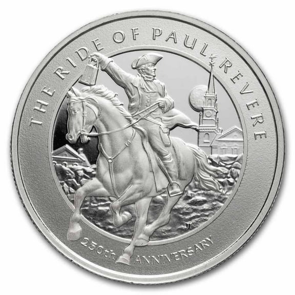 1 oz Silver Round - 250th Anniversary of Paul Revere's Ride